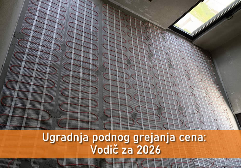 Koliko košta ugradnja podnog grejanja? Saznajte cene mreže, kabla i folije, šta utiče na trošak i kako sami postavljate sistem.